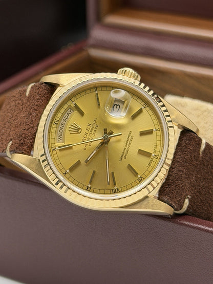Rolex Day-Date - 18238 - Year 1990 - Box & Accessories - £8,450 On Collection1