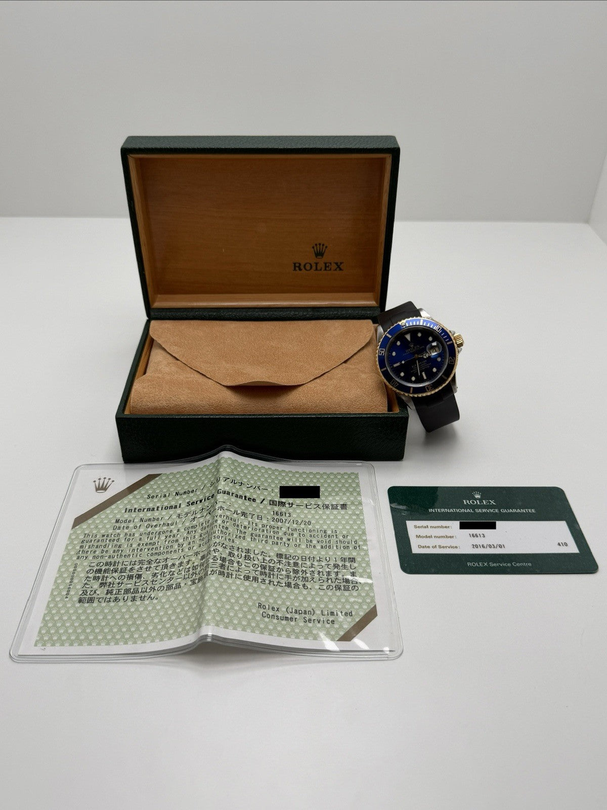 Rolex Submariner Date - 16613 ‘Bluesy’ - 1999 - Box & Service Papers5
