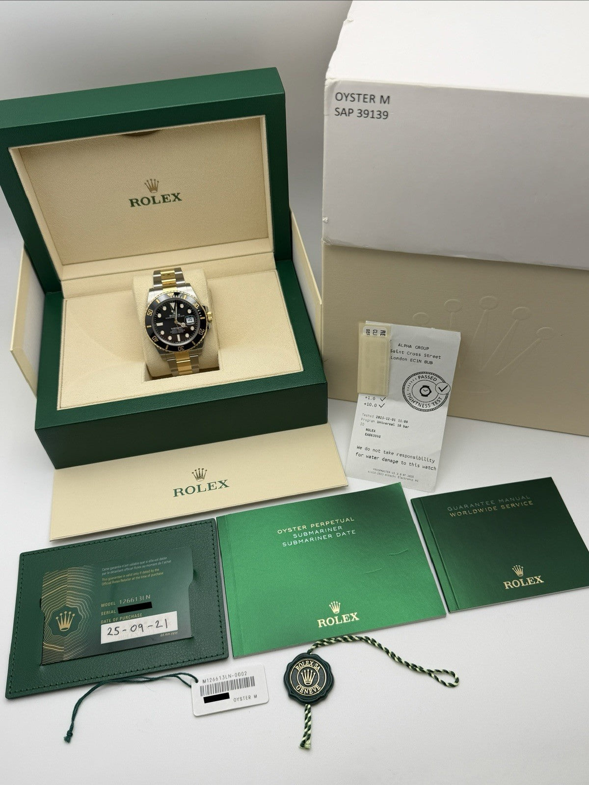 Rolex Submariner 126613LN - Year 2021 - Full Set - £10,995 On Collection10