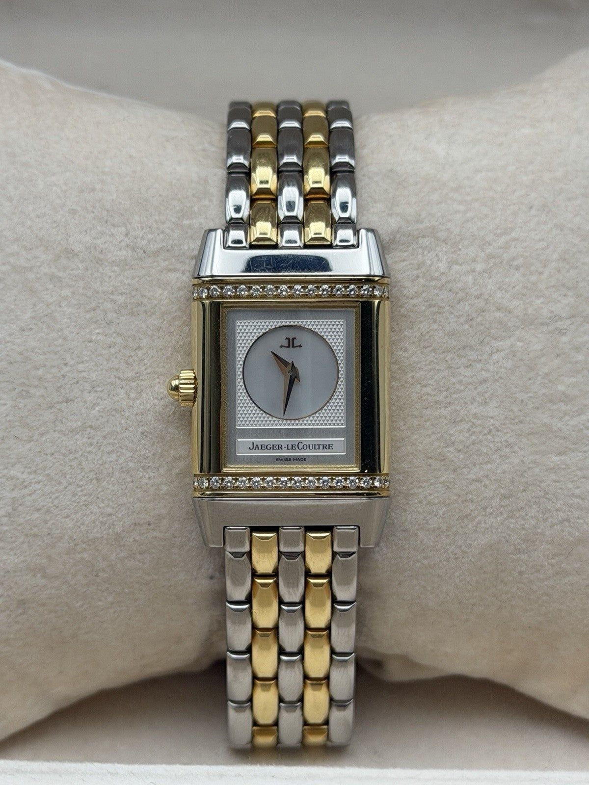 Jaeger LeCoultre 266.5.44 Reverso Acier Duetto Mother Of Pearl Dial Diamonds2