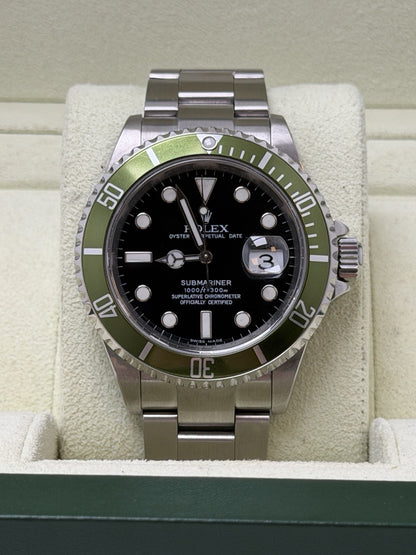 Rolex Submariner - 16610LV ‘Kermit’ - 2008 - Box & Accessories - £8750 Collect1
