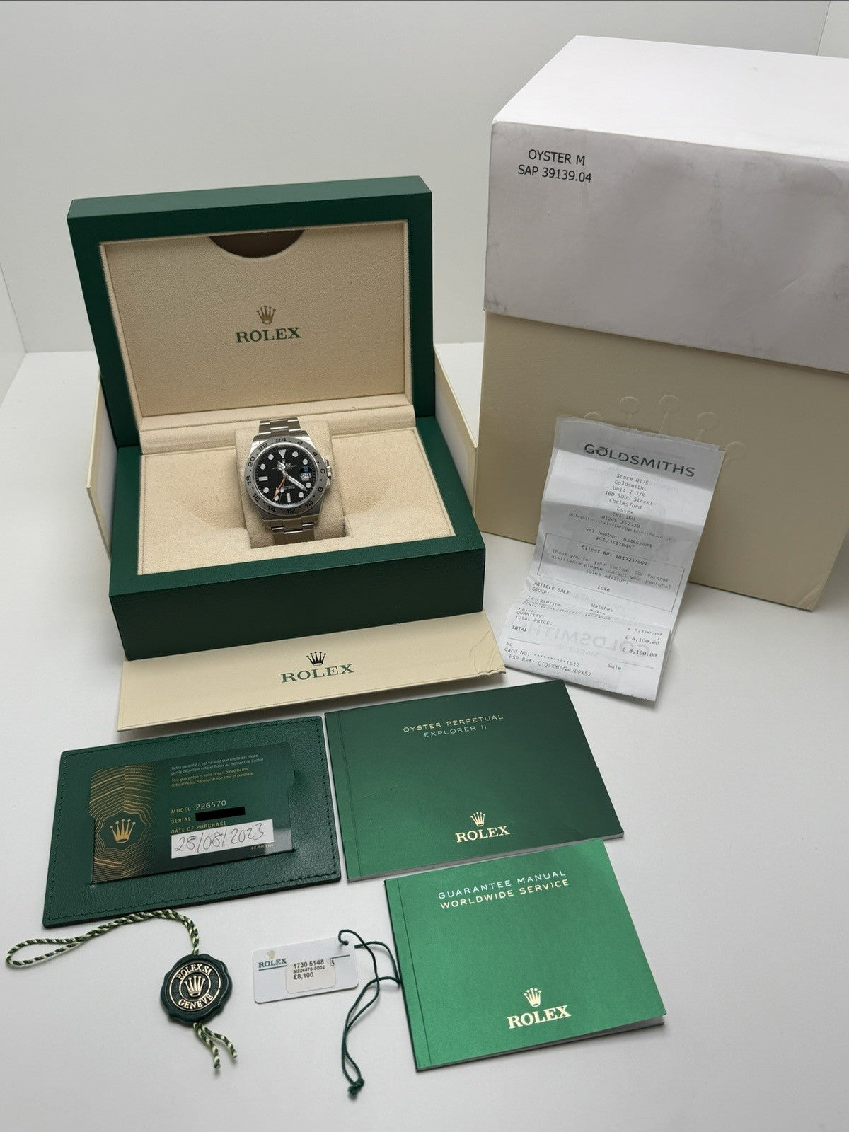 Rolex Explorer II - 226570 Black Dial - 2023 Full Set - £7995 On Collect2