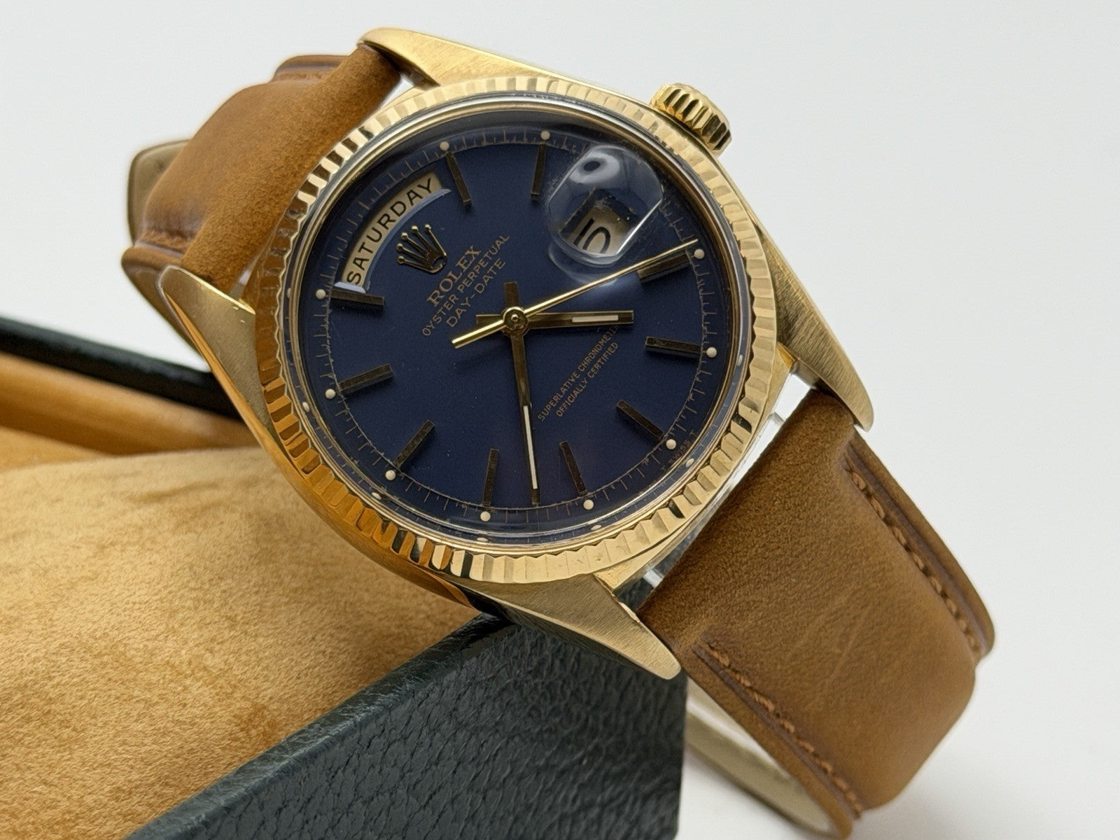 Rolex DayDate 36mm - 1803 - Year 1978 - Boxed - 'Sunburst Blue Dial' £7,7503