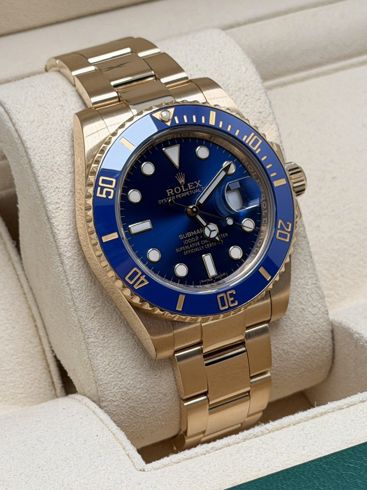 Rolex Submariner Date 40mm - 116618LB - 2018 Full Set - £26,995 Collection2