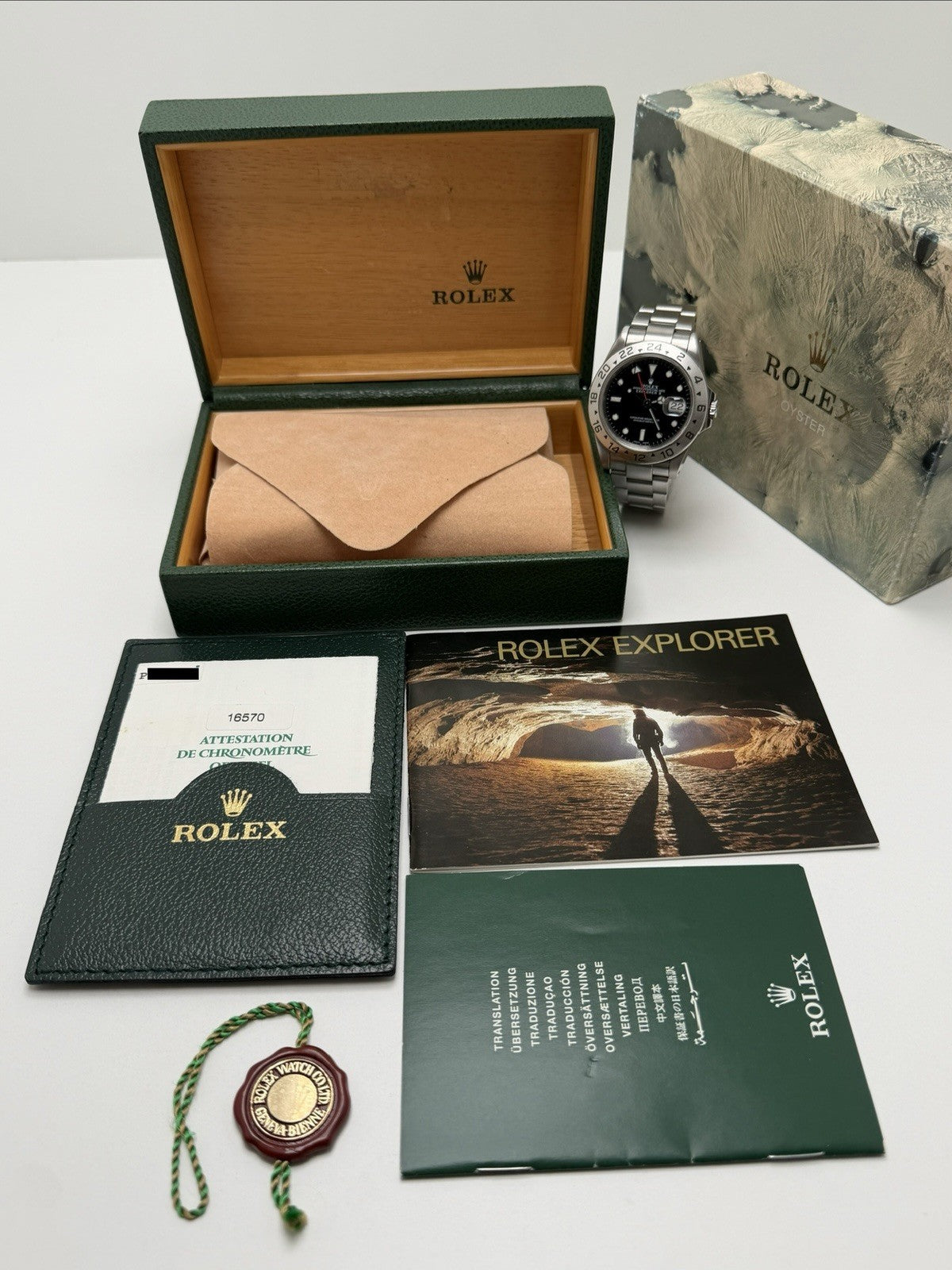 Rolex Explorer II - 16570 Black Dial - 2001 Full Set - £5,995 Collection7