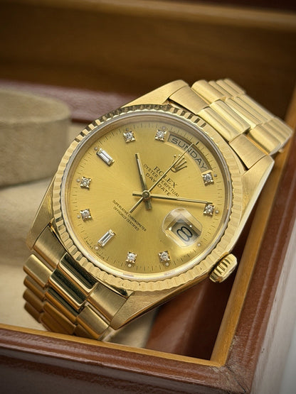 Rolex Day-Date 36 - 18238 - Year 1990 - Diamond Dot - Boxed - £12,995 On Collect0