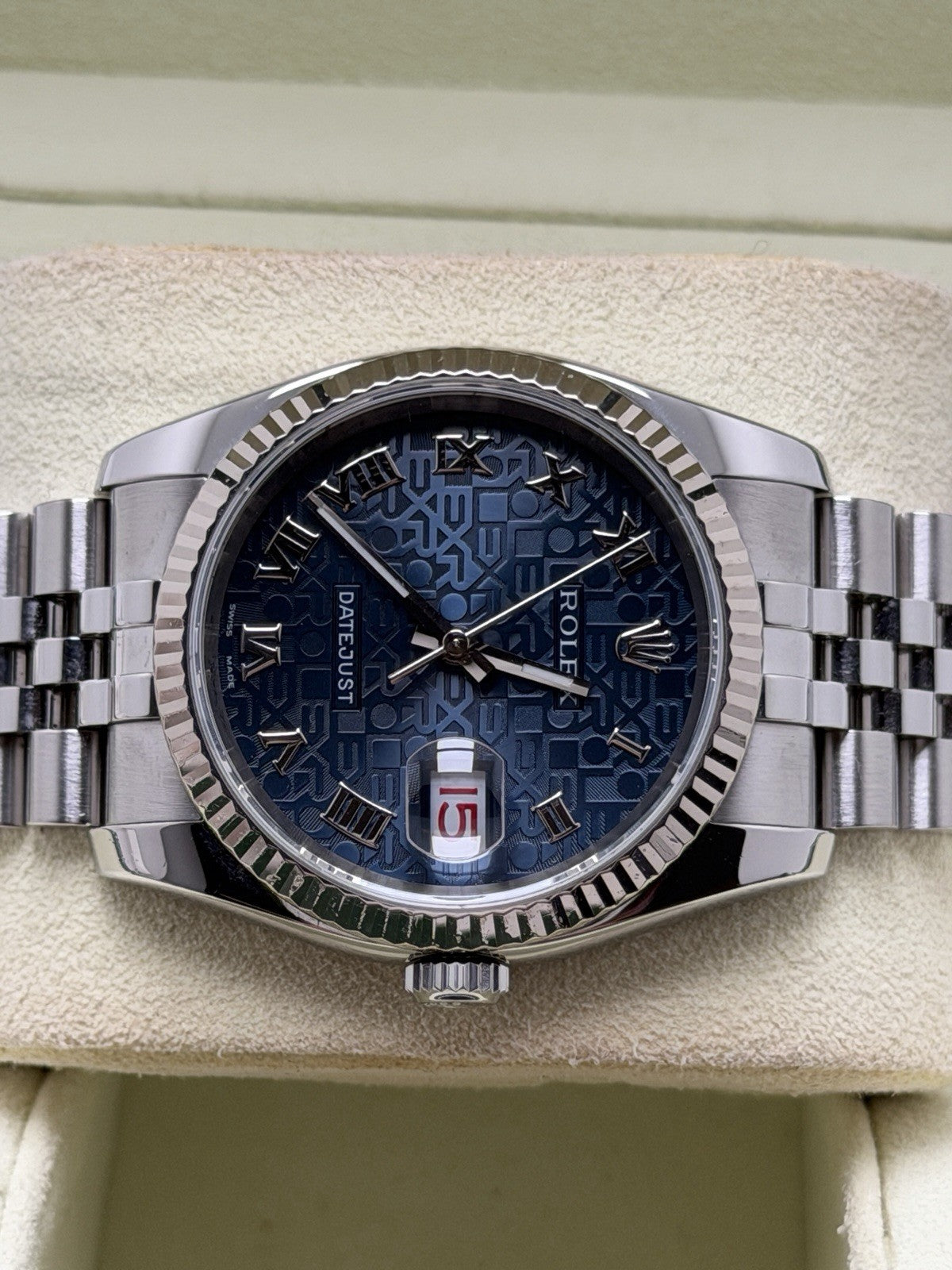 Rolex Datejust 36mm - 116234 Blue Jubilee Dial - Box & Papers - £6,995 Collect3