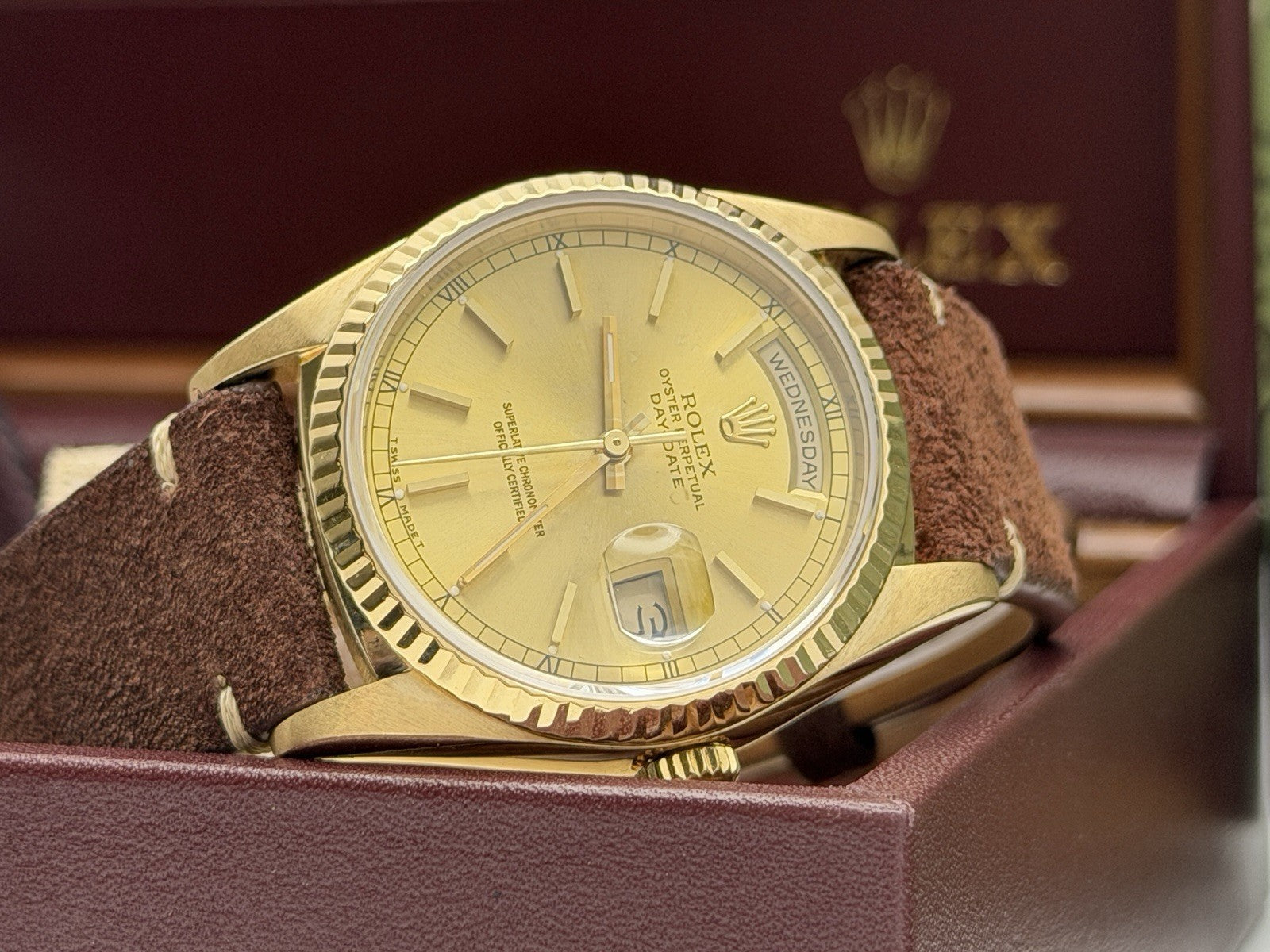 Rolex Day-Date - 18238 - Year 1990 - Box & Accessories - £8,450 On Collection4