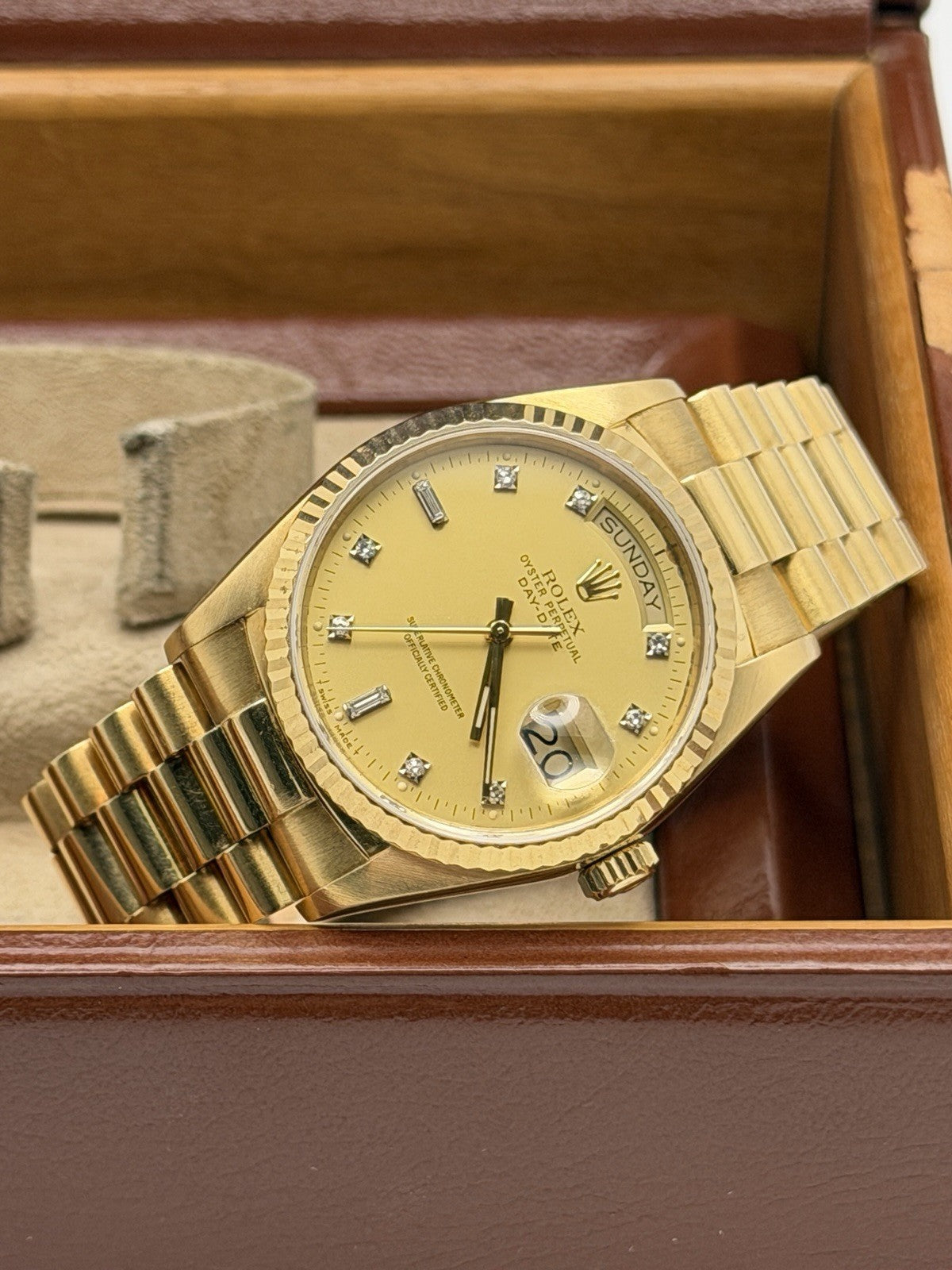 Rolex Daydate 18038 - Champagne Diamond Dial - 1986 - Boxed - £13,750 Collection0