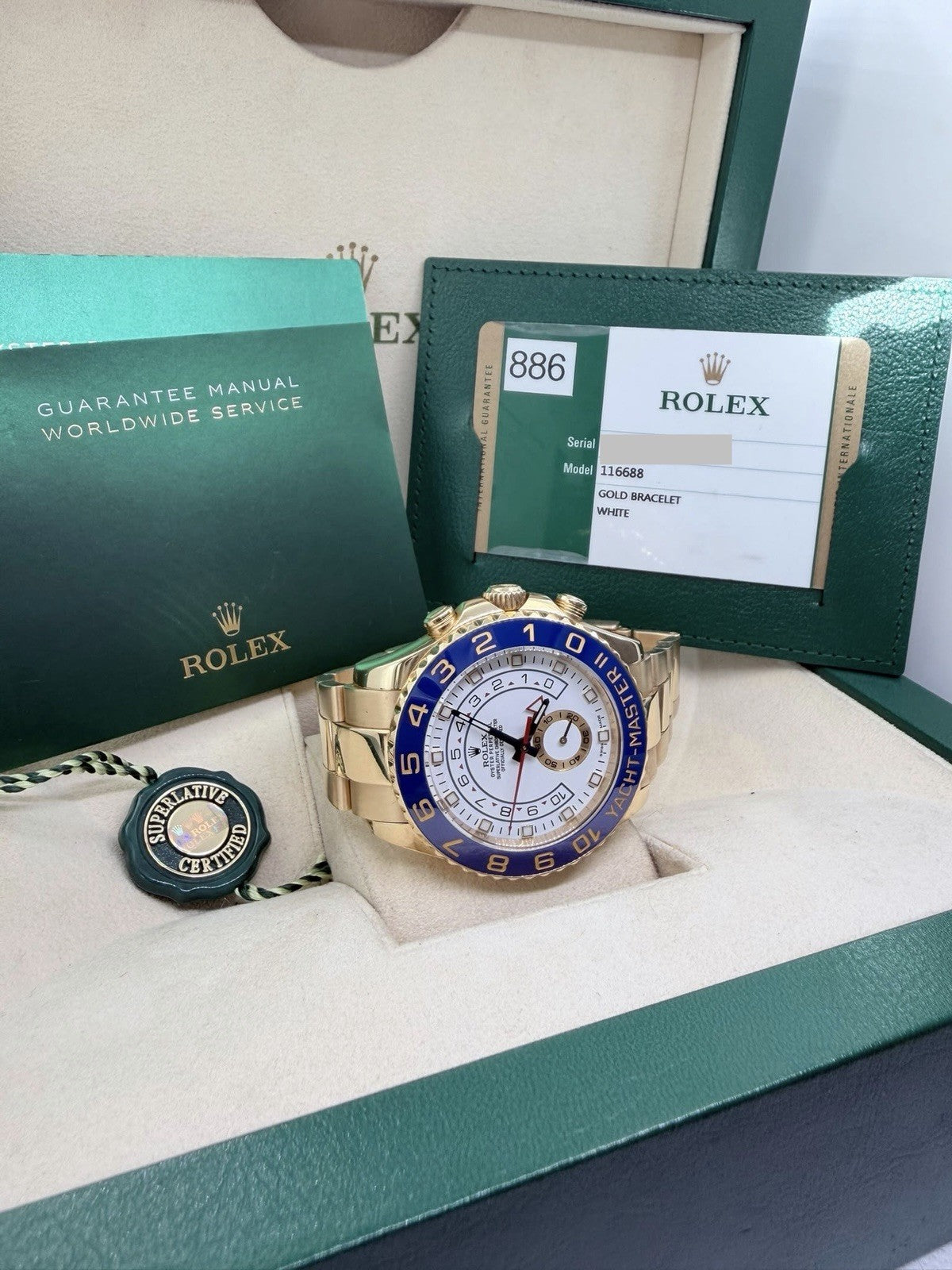 Rolex Yachtmaster 116688 - 18ct Yellow Gold - Rare 2020 Year - Full Set3