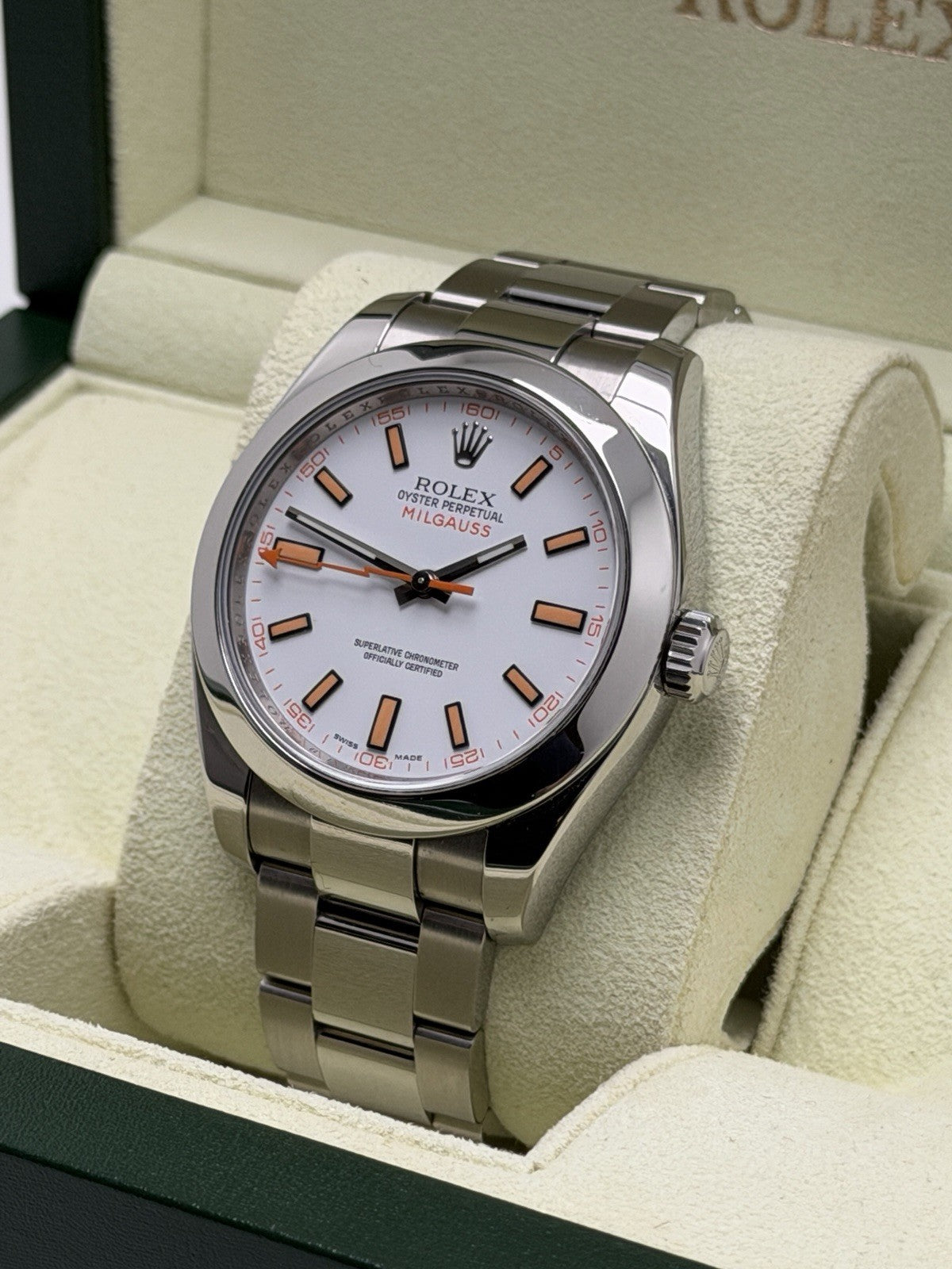Rolex Milgauss - 116400 White Dial - Box & Accessories - £6,750 On Collection1