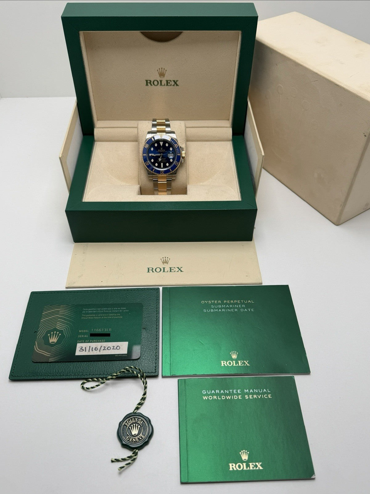 Rolex Submariner - 116613LB ‘Bluesy’ - 2020 Full Set - New Card - £12250 Collect7