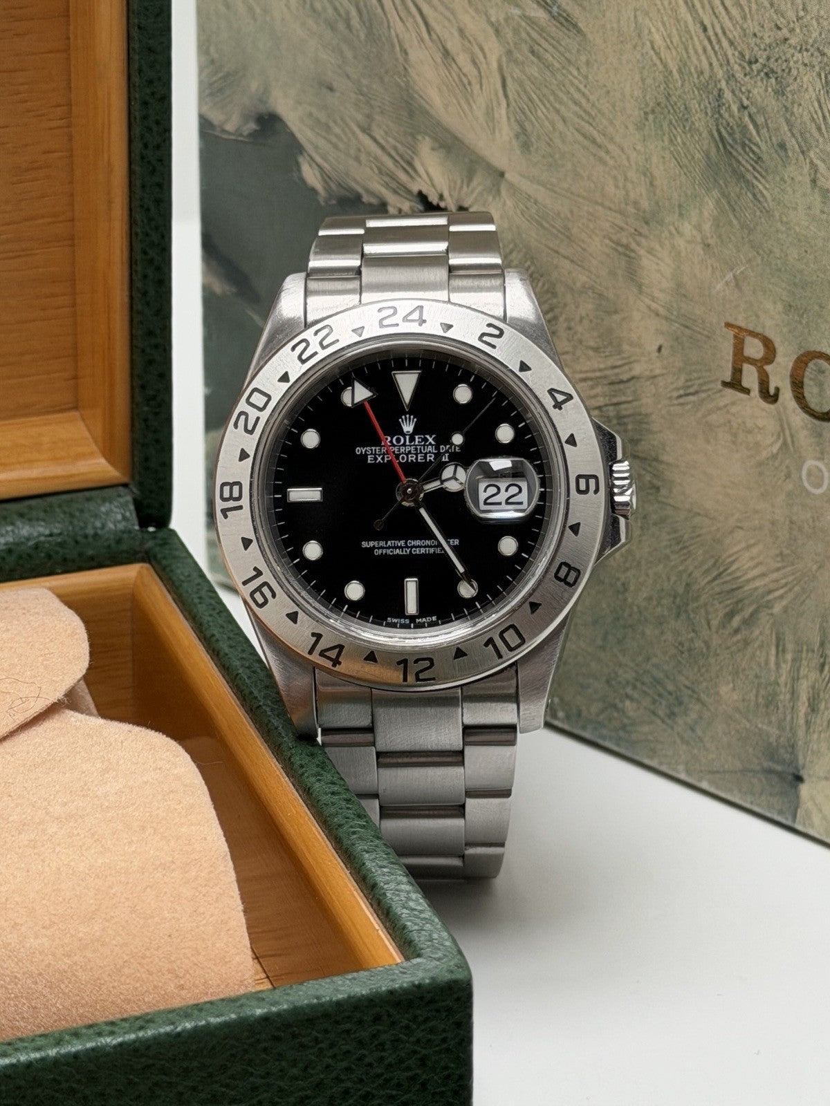 Rolex Explorer II - 16570 Black Dial - 2001 Full Set - £5,995 Collection0